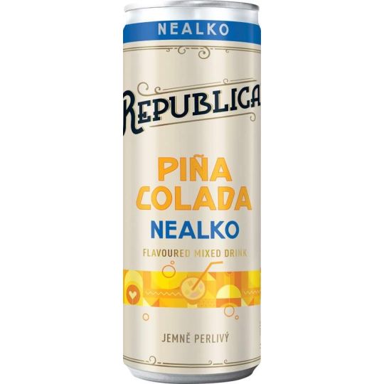 Republica Piňa Colada nealko 0,25l - plech