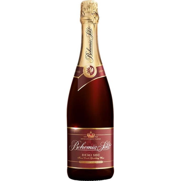 Bohemia Sekt červený demi sec 0,75l