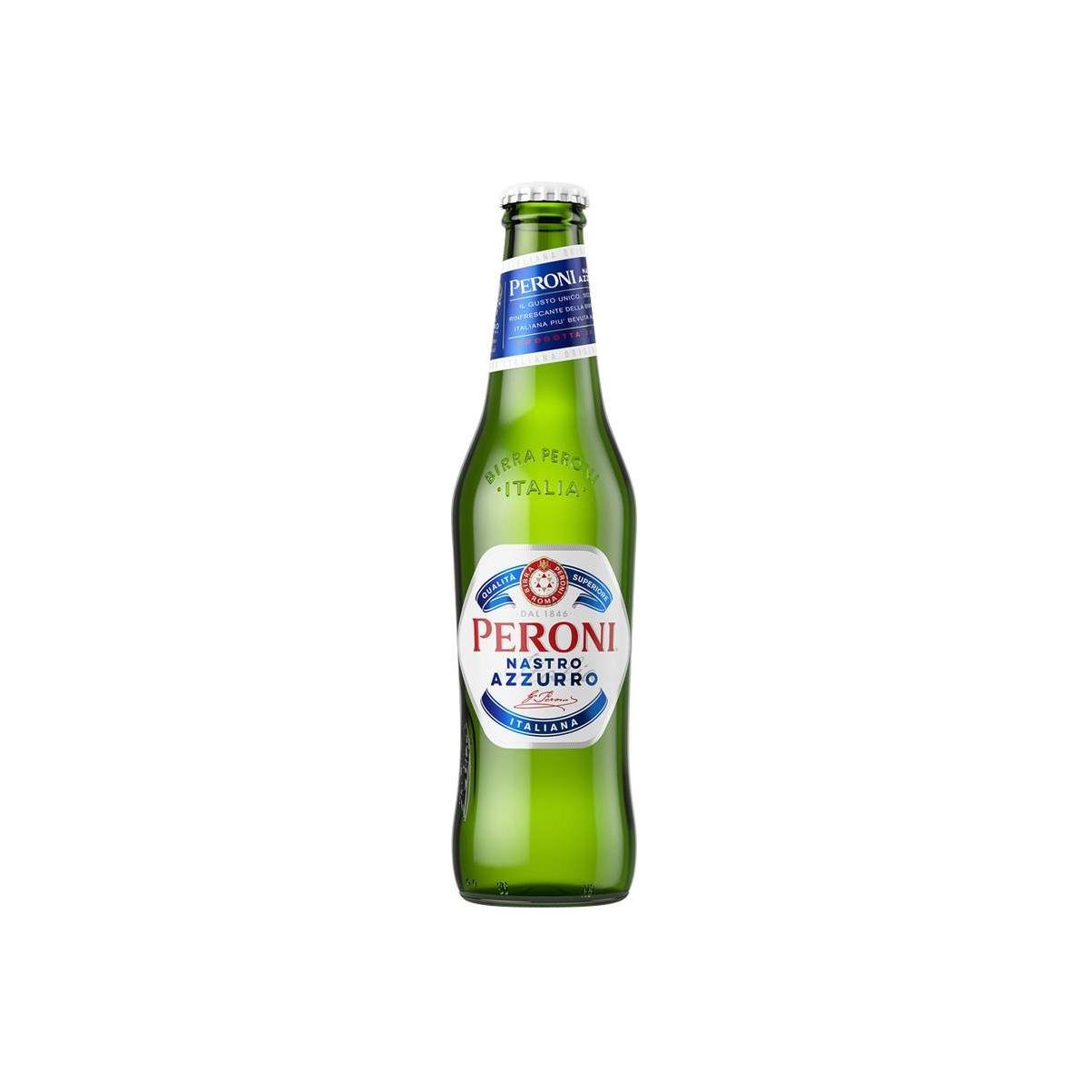 Peroni Nastro Azzuro světlý ležák 0,33l - sklo