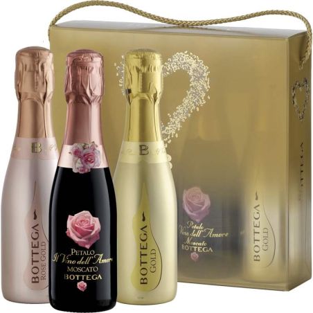 Prosecco Bottega DOC miniset 4x200ml 0,75l