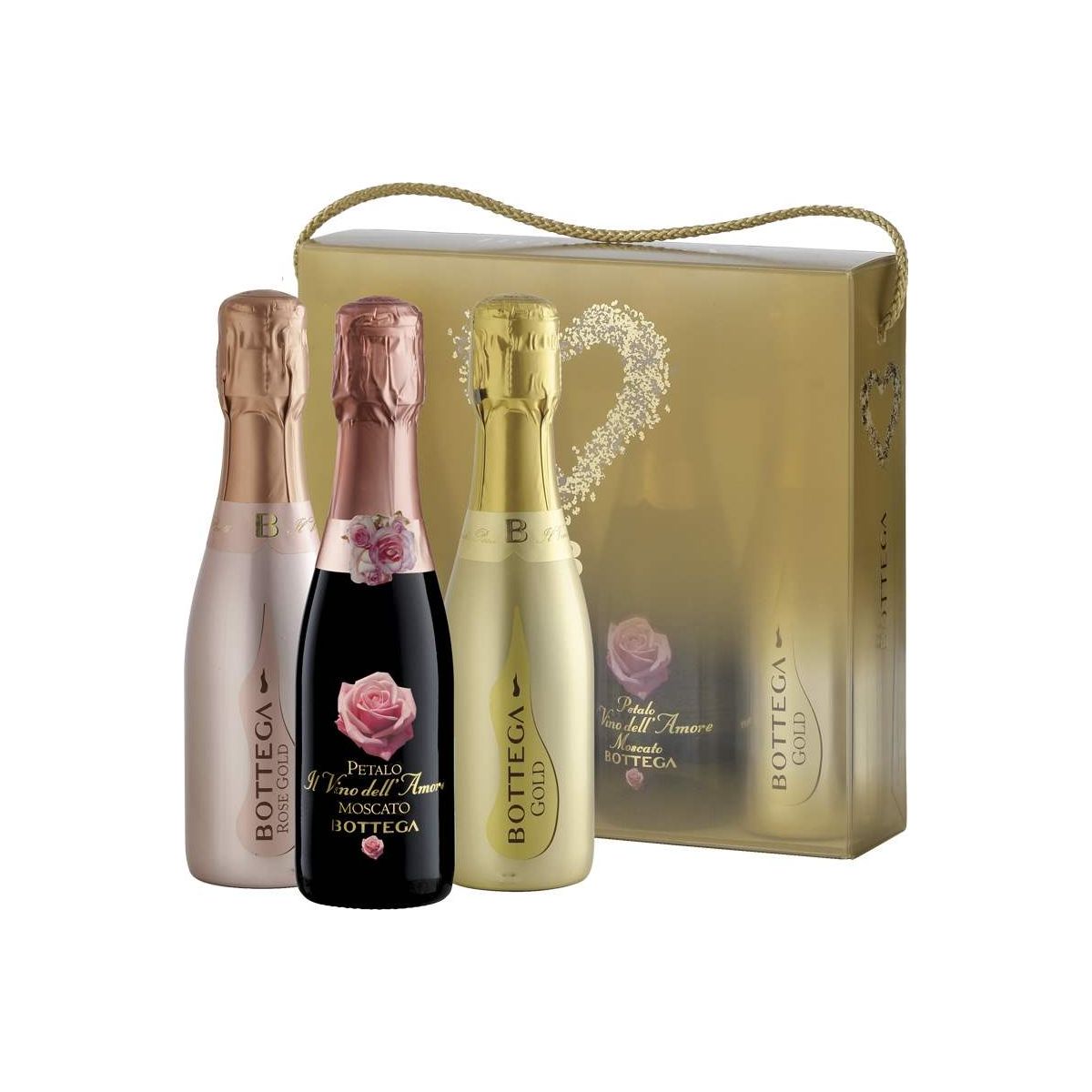 Prosecco Bottega DOC miniset 4x200ml 0,75l