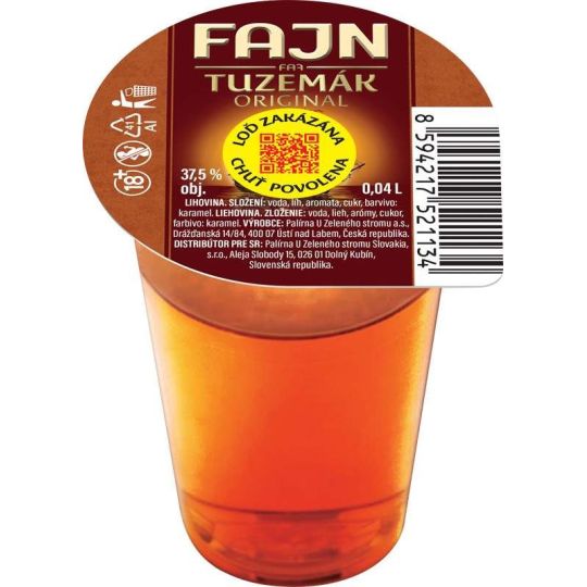 Fajn Tuzemák Original 0,04l - panák