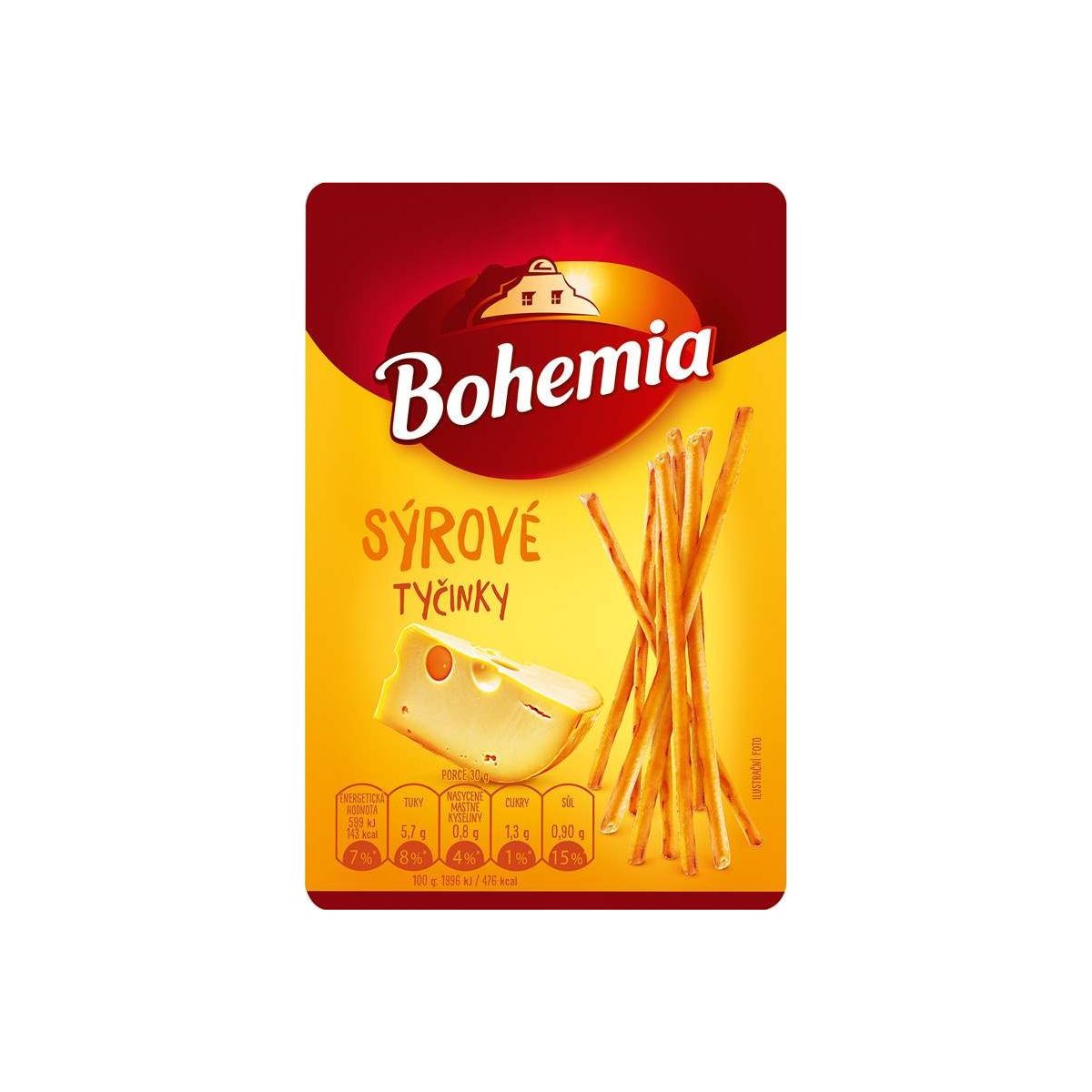 Bohemia tyčinky sýrové 80g