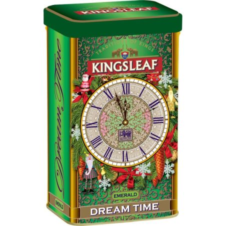 KINGSLEAF Dream Time Emerald - Zelený čaj sypaný 75g - plech