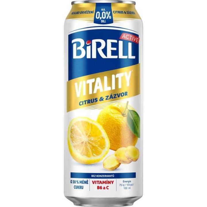 Birell Active Vitality Citrus & zázvor 0,5l - plech