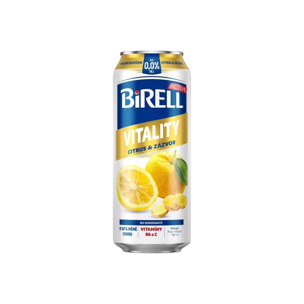 Birell Active Vitality Citrus & zázvor 0,5l - plech