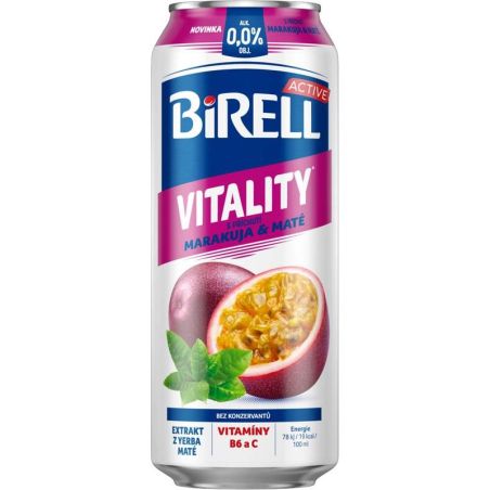 Birell Active Vitality Marakuja & Maté 0,5l - plech