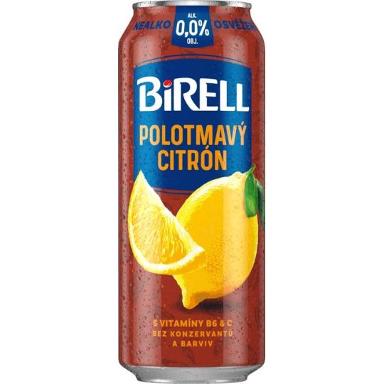 Birell Polotmavý Citron 0,5l - plech