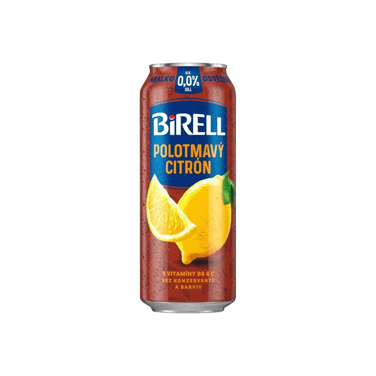 Birell Polotmavý Citron 0,5l - plech