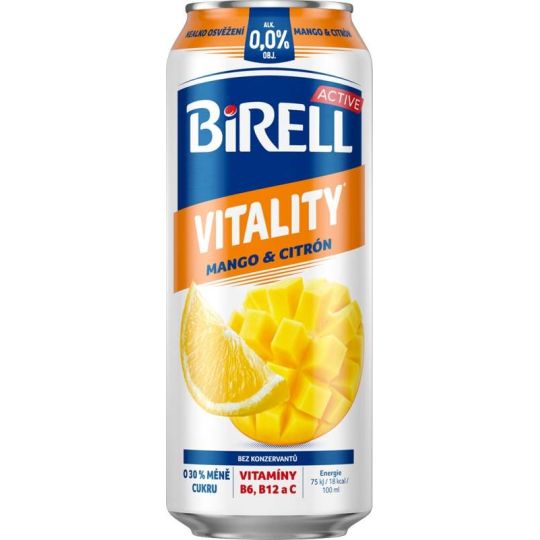 Birell Active Vitality Mango & citron 0,5l - plech