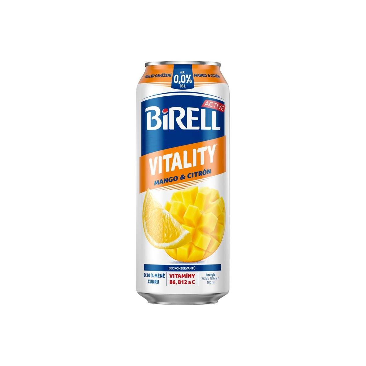 Birell Active Vitality Mango & citron 0,5l - plech