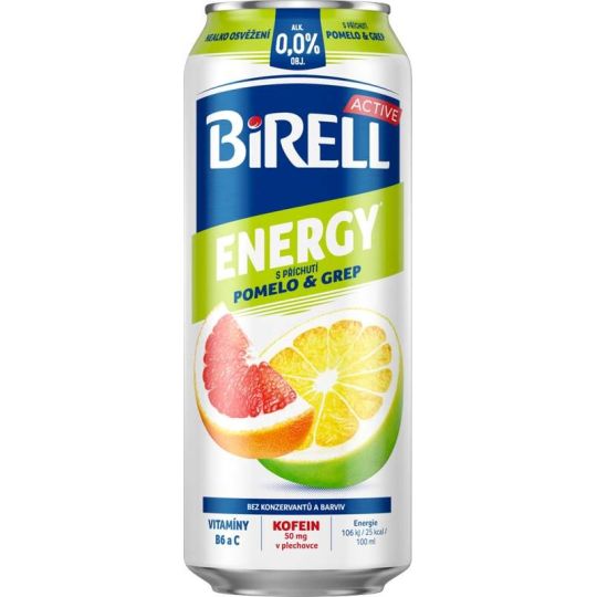 Birell Energy Pomelo & grep 0,5l - plech