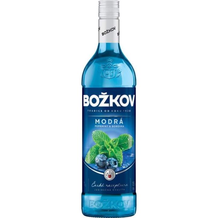 Božkov Modrá - Peprmint & Borůvka 1l
