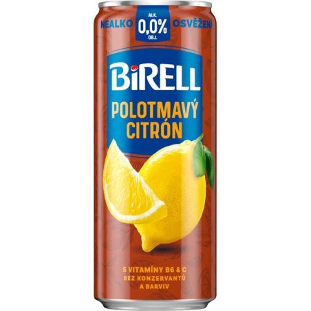 Birell Polotmavý Citron 0,33l - plech
