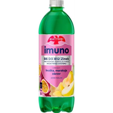 Mattoni Imuno hruška, marakuja & zázvor 0,7l - PET