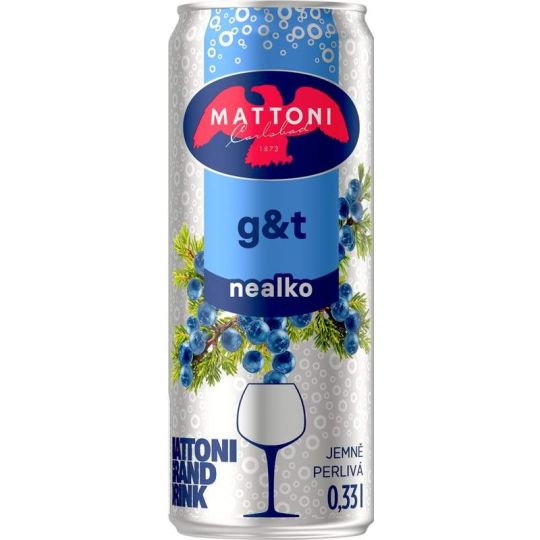 Mattoni G&T nealko 0,33l - plech