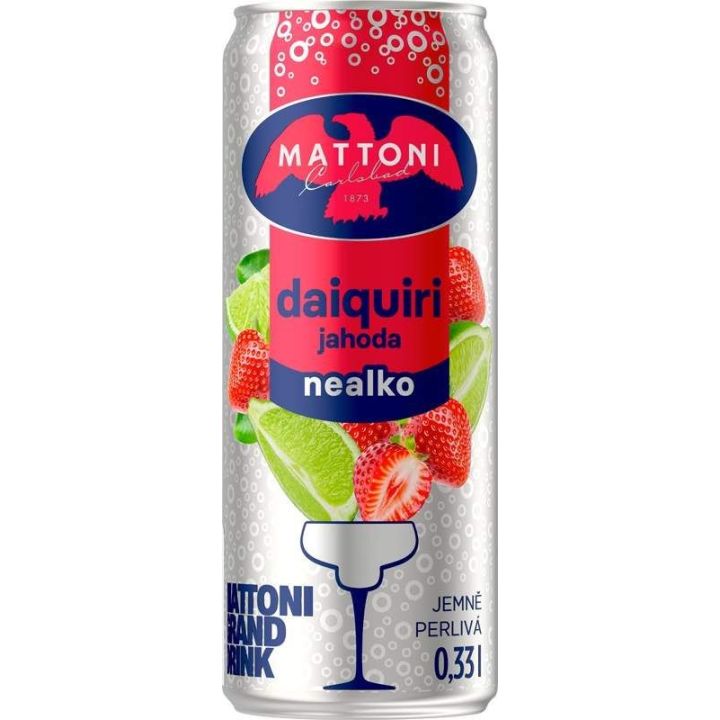 Mattoni Daiquiri jahoda nealko 0,33l - plech