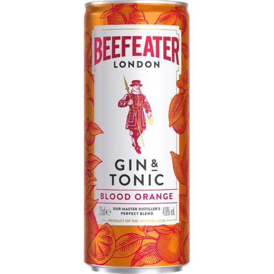 Beefeater Blood Orange & Tonic 0.25l - plech