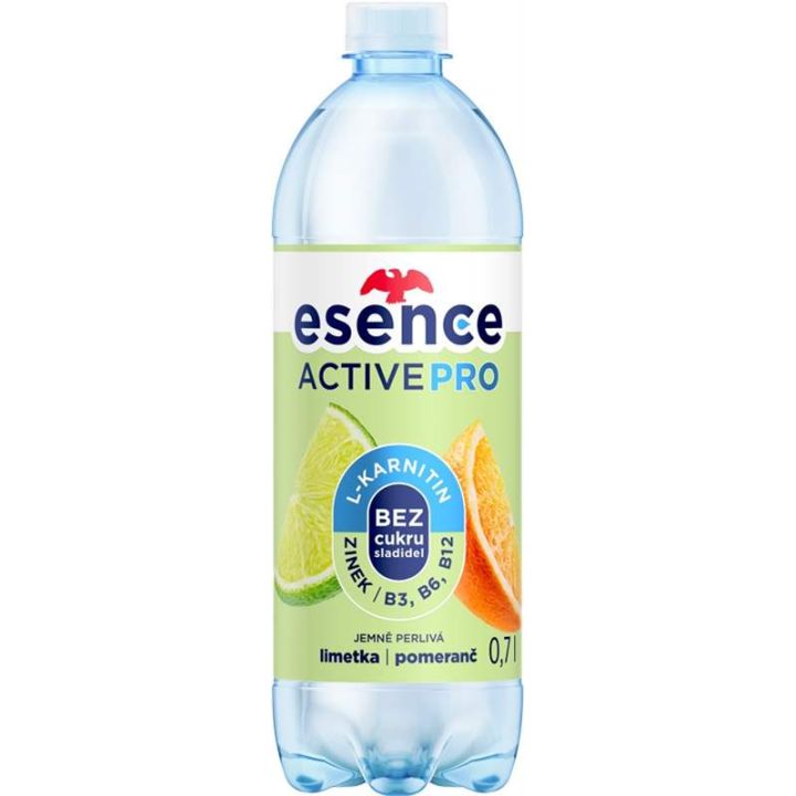 Mattoni Esence Active PRO Limetka, pomeranč 0,7l – funkční voda