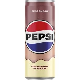 Pepsi Cream Soda Zero Sugar 0,25l plech - bez cukru