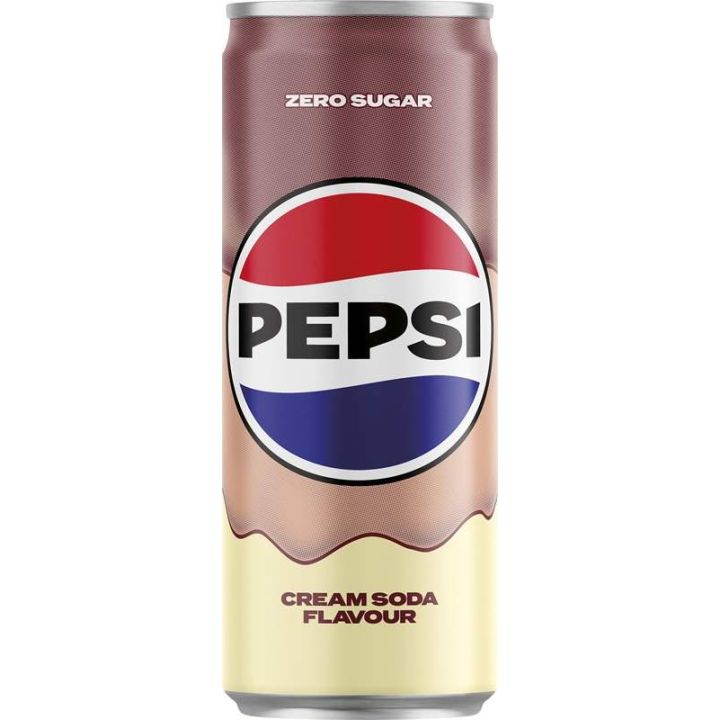 Pepsi Cream Soda Zero Sugar 0,25l plech - bez cukru