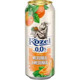 Kozel 0,0% Meruňka a meduňka 0,5l plech - bezalkoholické pivo