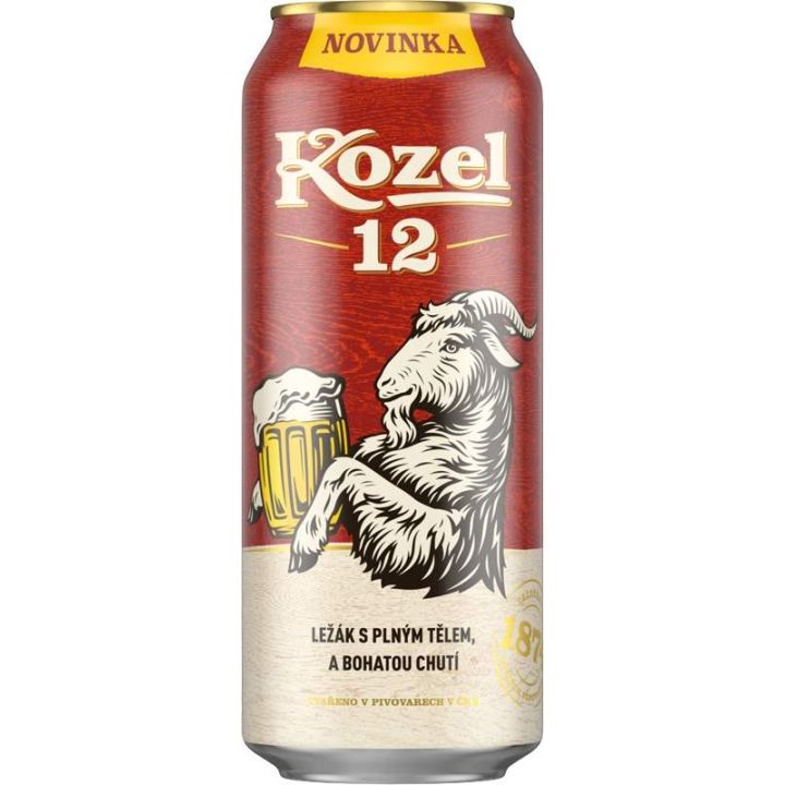Kozel 12 světlý ležák 0,5l plech – Velkopopovický Kozel