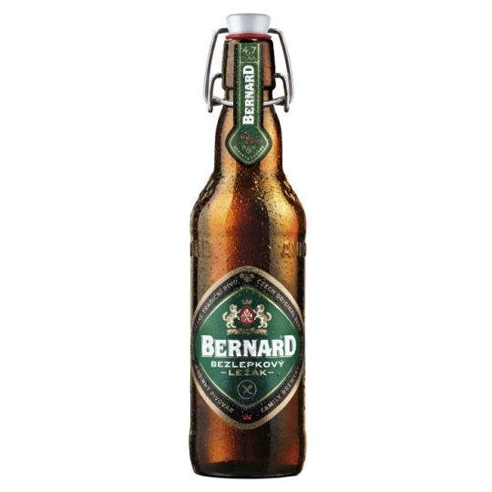 Bernard světlý ležák bez lepku 0,5l - sklo
