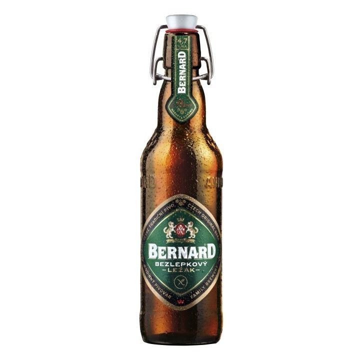 Bernard světlý ležák bez lepku 0,5l - sklo