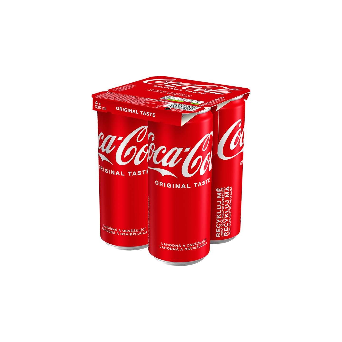 Coca cola 4 x 0,33l multipack - plech