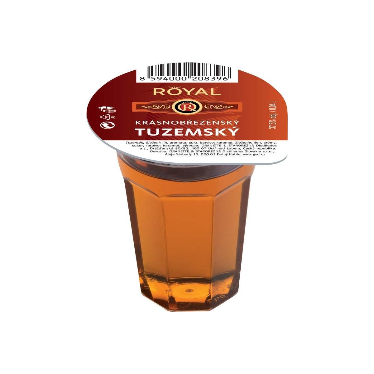 Tuzemák Krásnobřezenský 0,04l - Royal panák