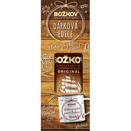 Božkov Originál 0,5l + plecháček