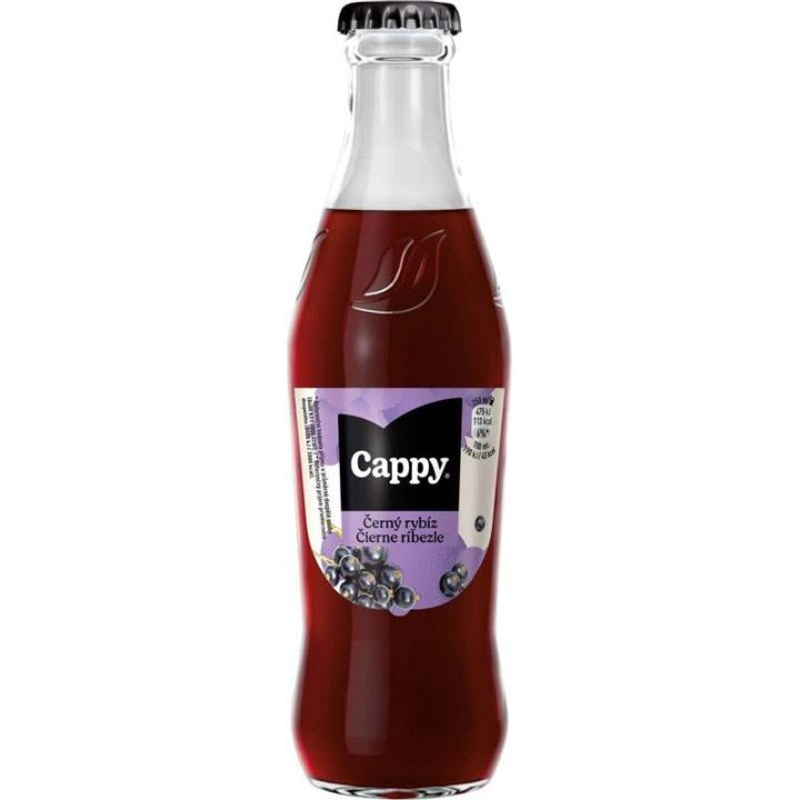 Cappy černý rybíz 25% 0,25l - sklo