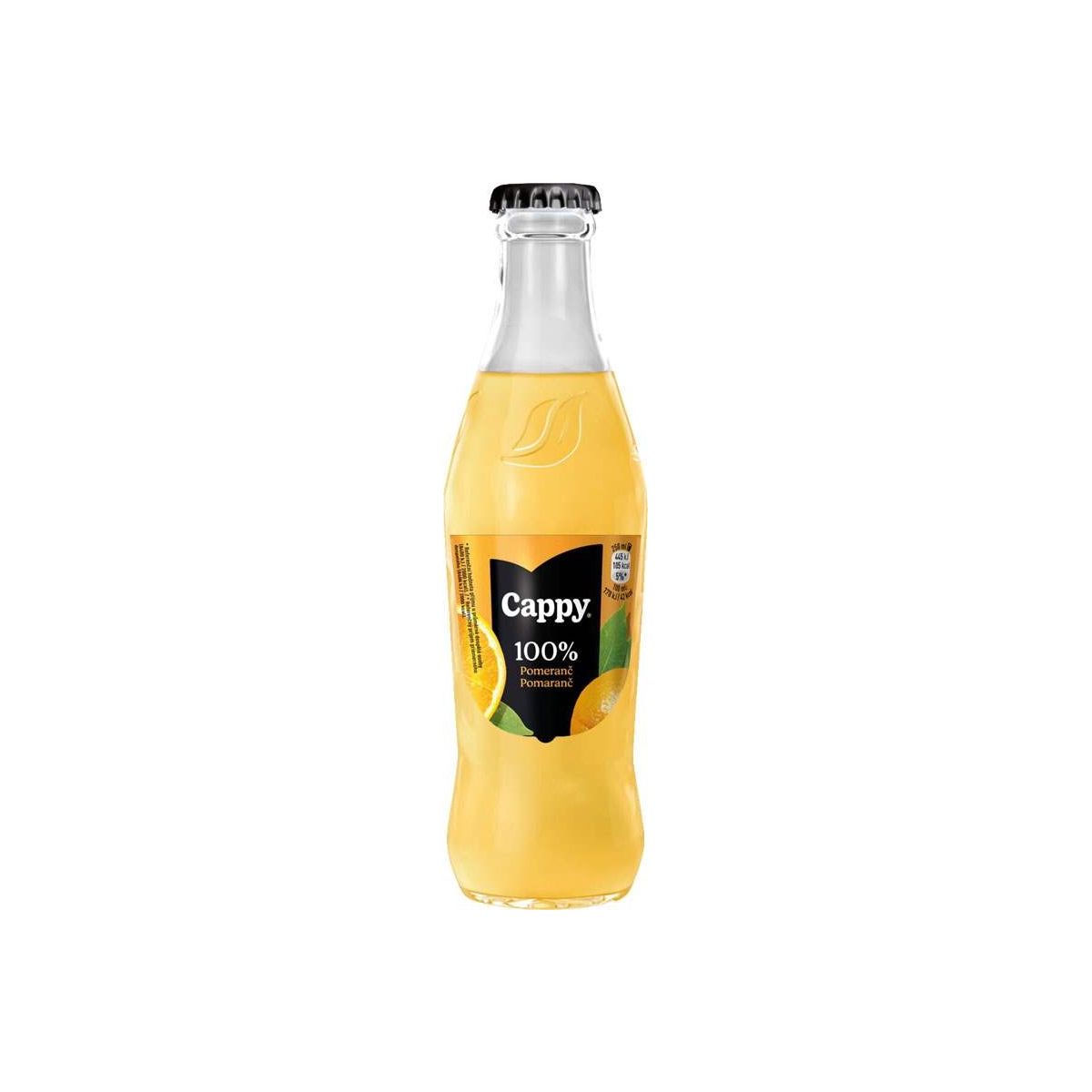 Cappy pomeranč 100% 0,25l - sklo
