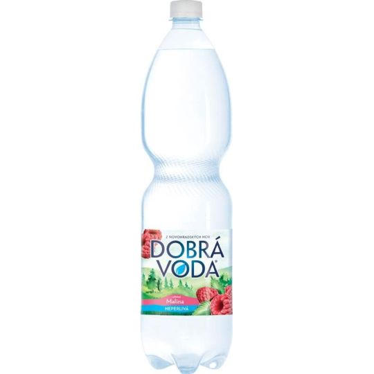 Dobrá voda neperlivá Malina 1,5l - PET