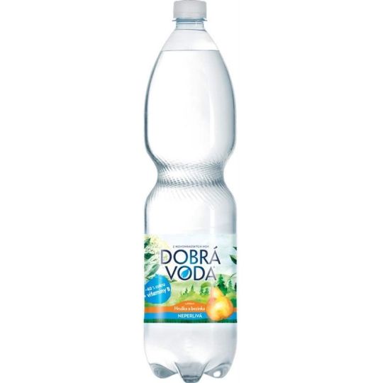 Dobrá voda neperlivá Hruška a Bezinka 1,5l - PET