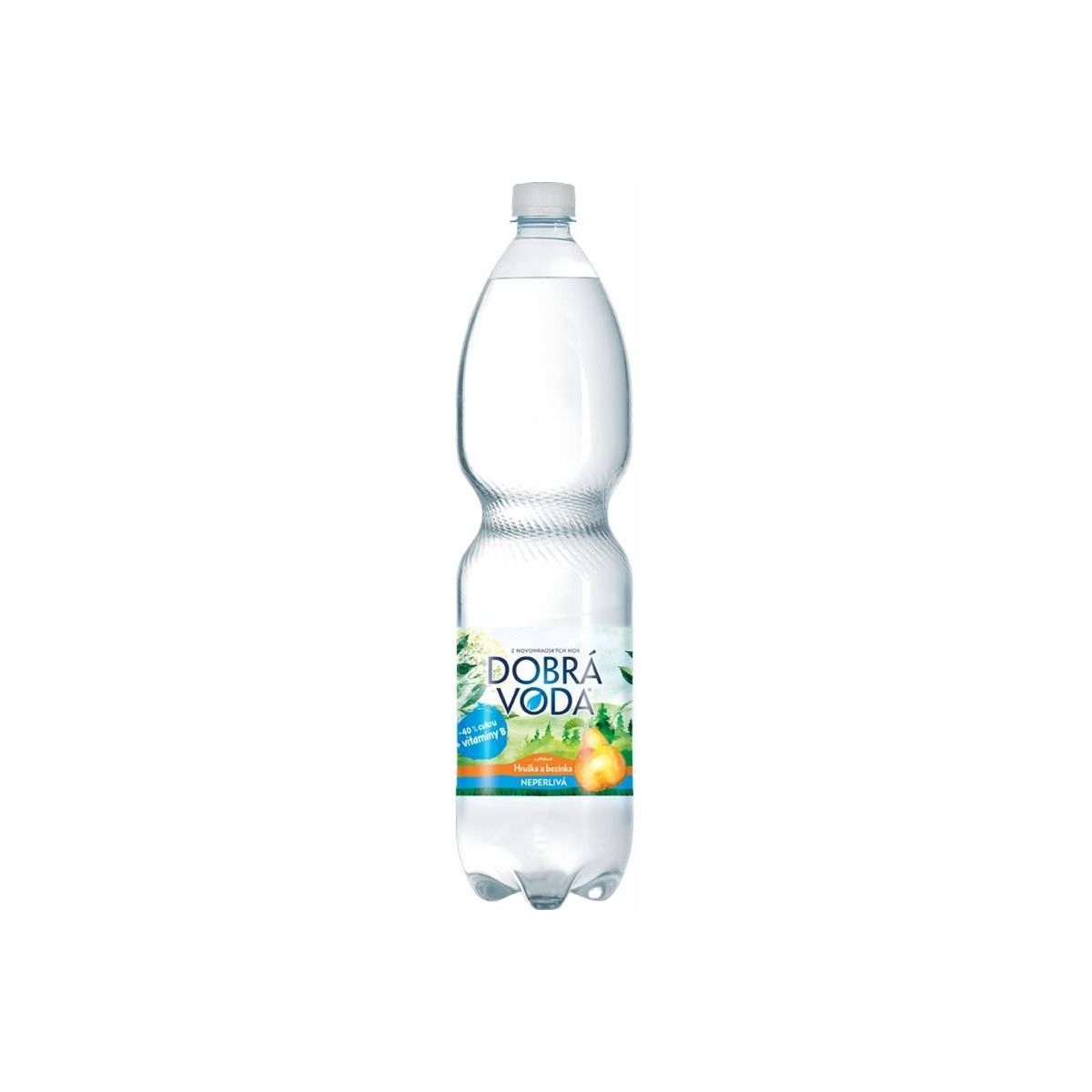 Dobrá voda neperlivá Hruška a Bezinka 1,5l - PET