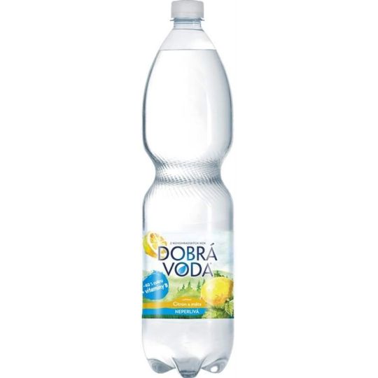 Dobrá voda neperlivá Citron a Máta 1,5l - PET