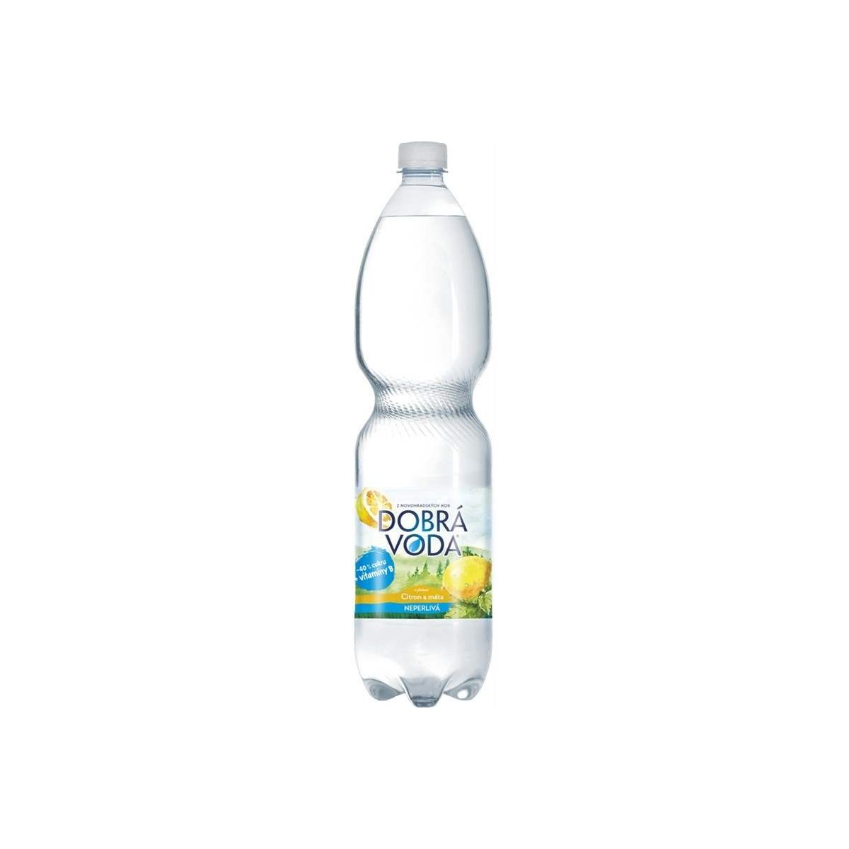 Dobrá voda neperlivá Citron a Máta 1,5l - PET