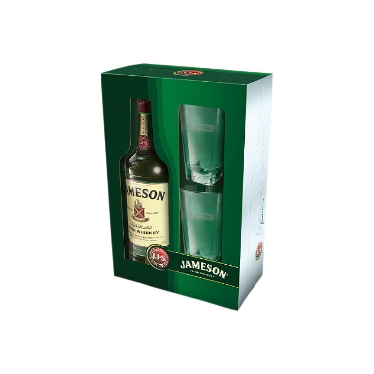 Jameson 0,7l - kazeta 2 sklenice long
