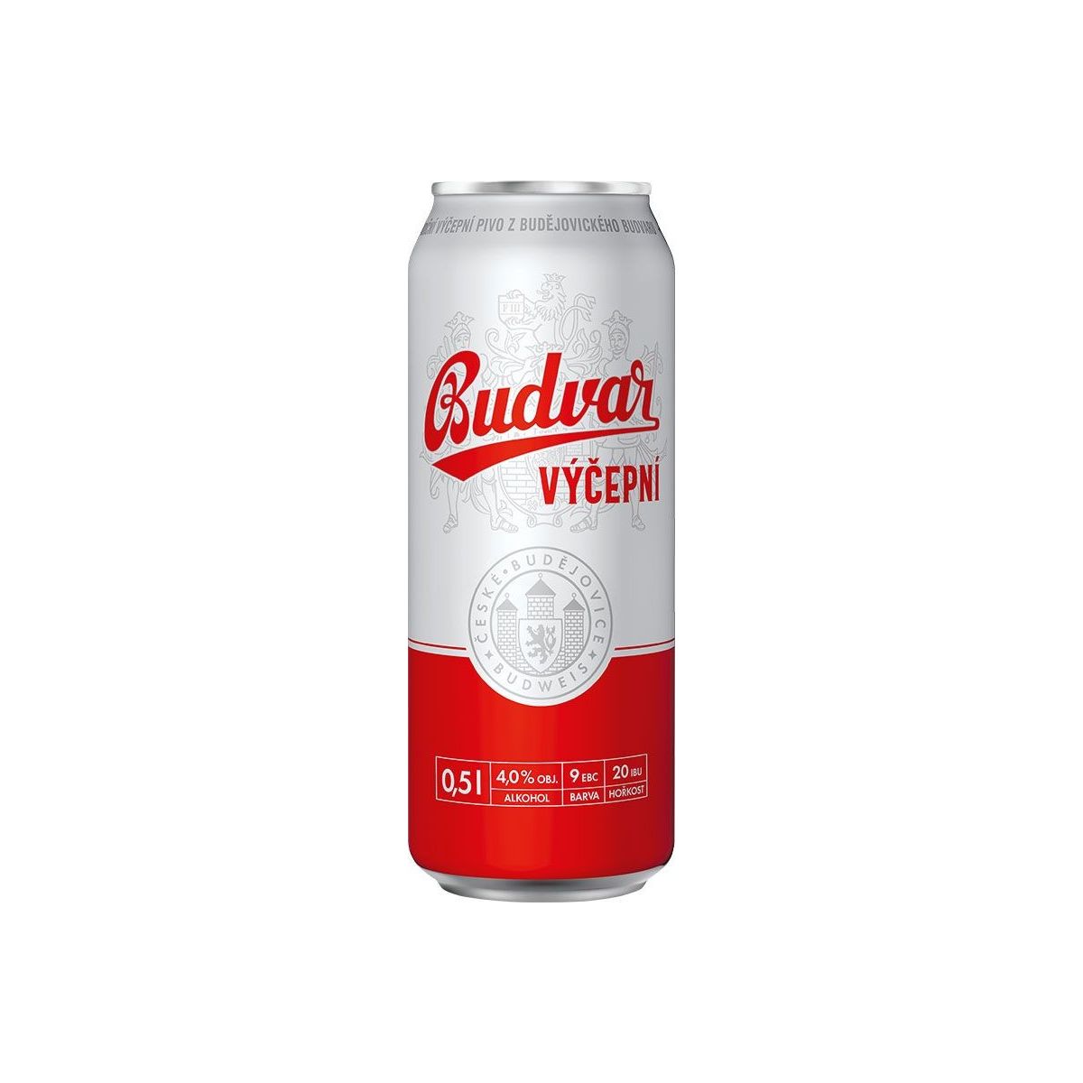 Budweiser Budvar světlé výčepní 0,5l - plech