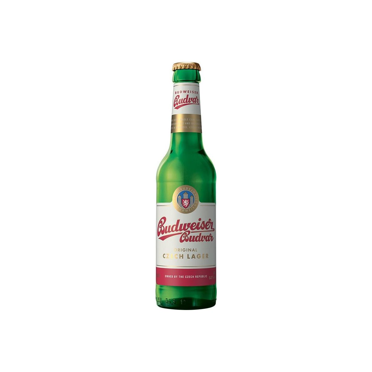 Budweiser Budvar světlý ležák 0,33l - sklo