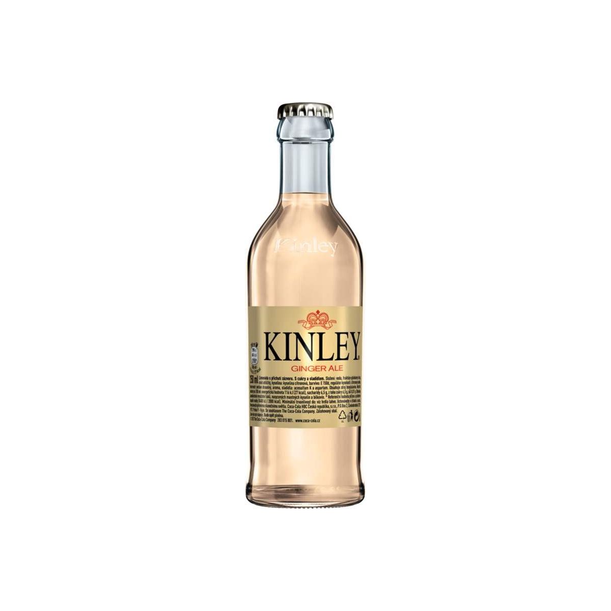 Kinley Ginger Ale 0,25l sklo