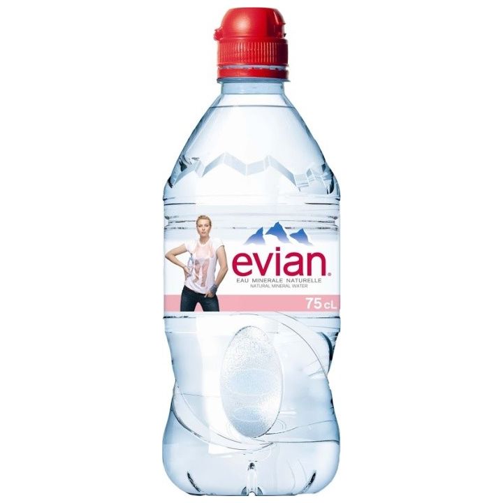 Evian 0,75l Sportcup - PET